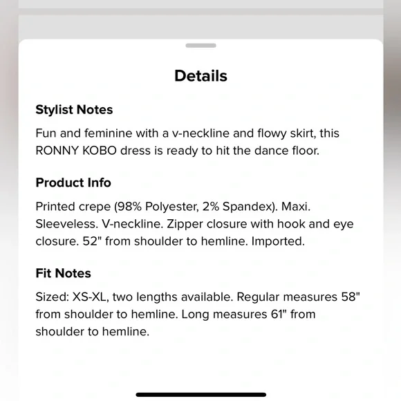 Ronny Kobo Multicolored Sallee Maxi EUC - size Large/Long - Picture 11 of 11